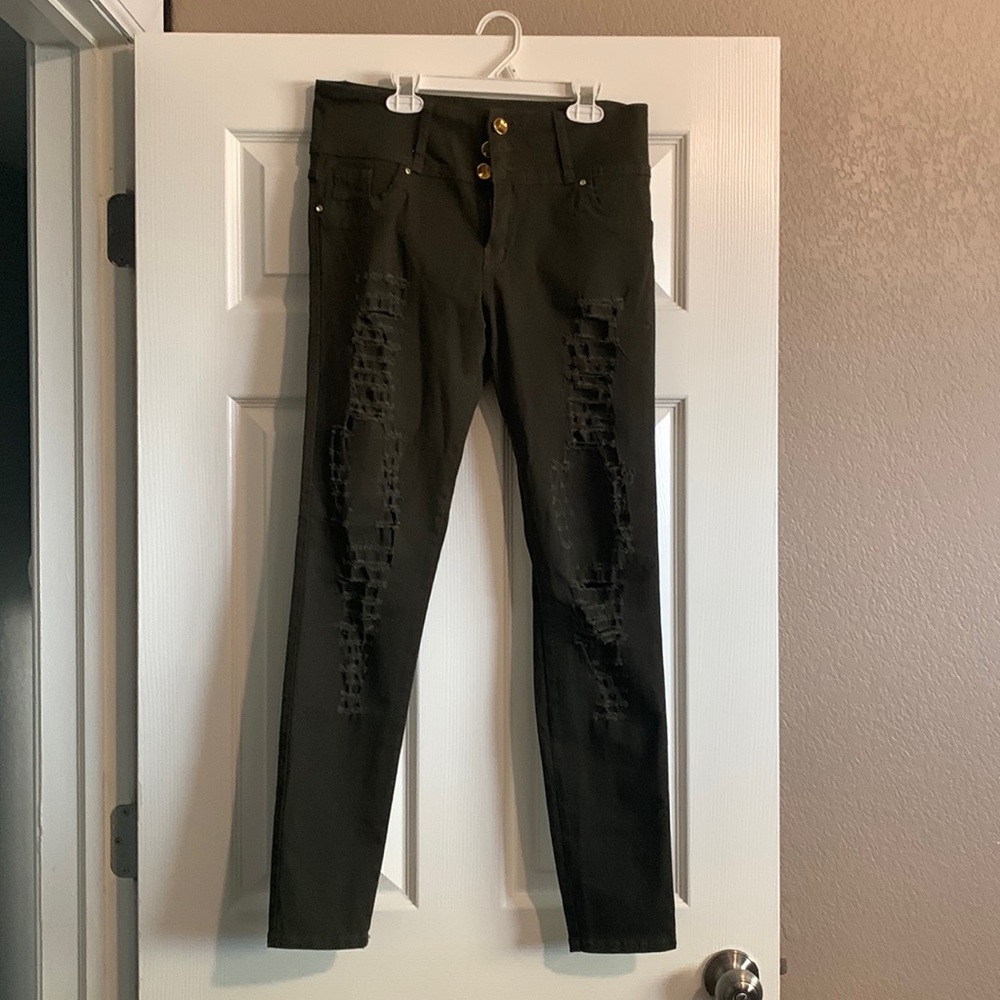 columbian green jeans